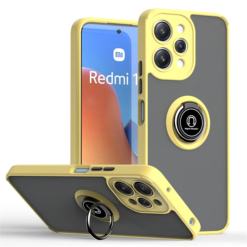 Funda Xiaomi Redmi Note 12 4G Con Cubierta Deslizante Para Cámara Y Soporte Magnético - Armadura Ultrafina Antigolpes PC+TPU