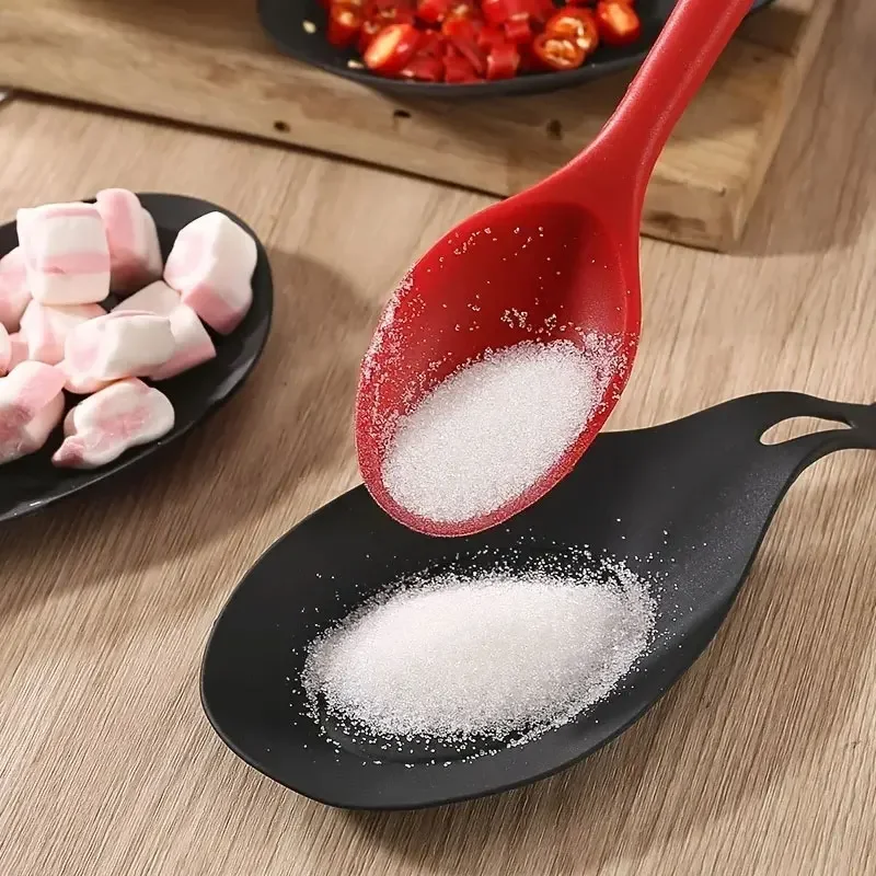 Silicone Spoon Rest Spatula Holder Heat Resistant Utensil Placemat Tray Kitchen Tools