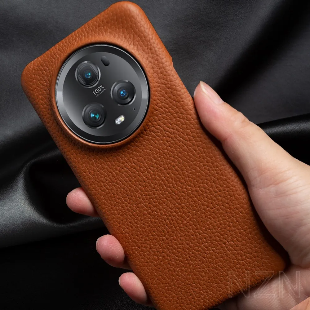 Luxury Genuine Leather Phone Case for Huawei Honor Magic 5 Series