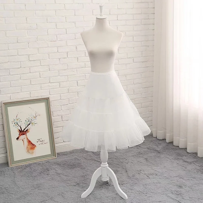 Petticoat Skirt Petticoat Underskirt Wedding Underskirt Lolita Petticoat Wedding Petticoat Free Short Lolita Cosplay Petticoats White Organza Crinoline Bridal Underskirt Women Halloween Petticoat Rockabilly Tutu Skirts