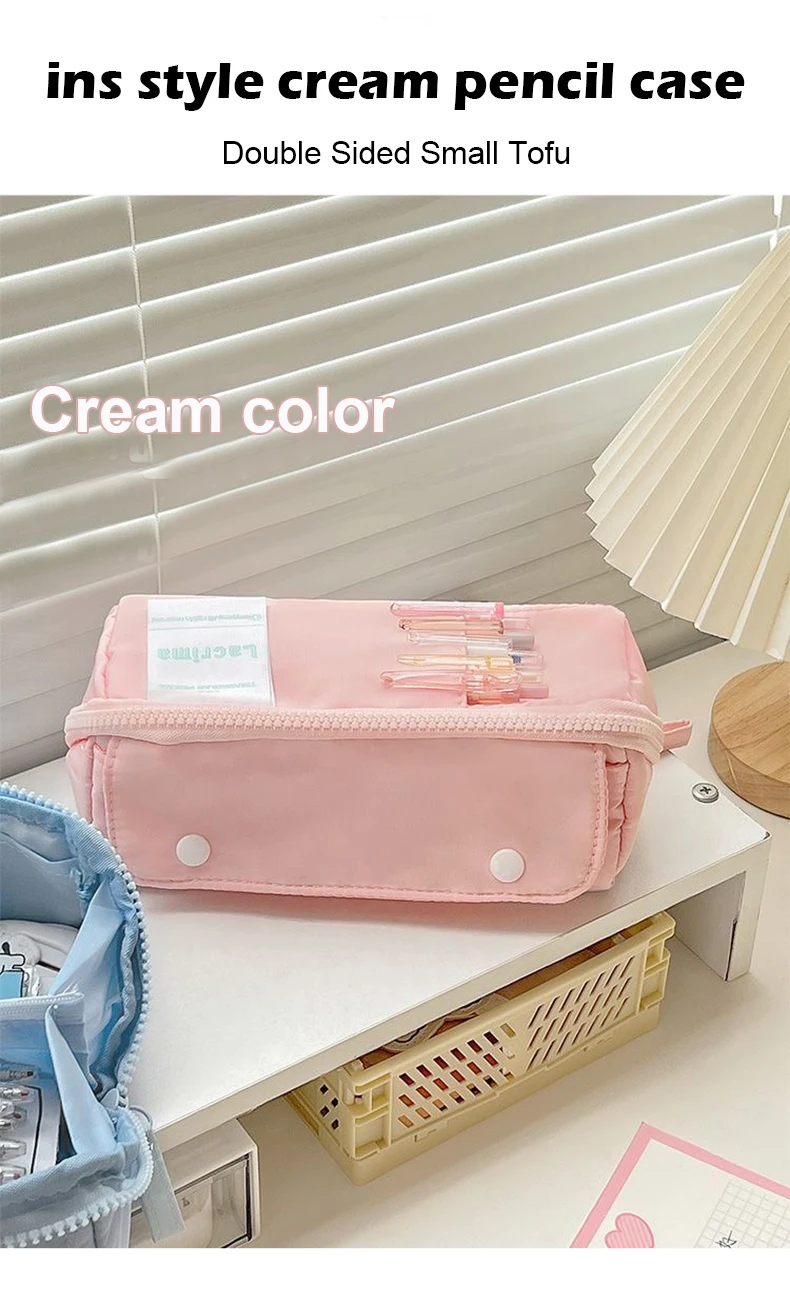 Wholesale Kawaii High Capacity Simple Pencil Case For Students Korean  Stationery Pouch For School Supplies From Munij, $10.16