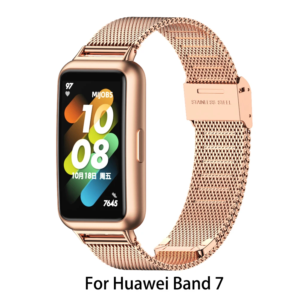 Premium Metal Wristband Bracelet - Smartwatch Strap Replacement Accessory