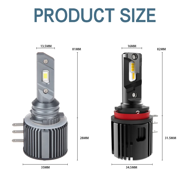 Led Car Lights Led Lights Led Bulbs Led Headlights Led Car Headlights Car Headlamps H15 Led Lamp 12V 6000K 12000LM Headlight for Ranger Explorer for Golf 6 CX-5 A3 A6 Vito Led Bulb