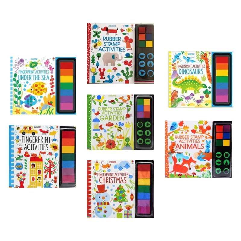 

Finger Painting Picture Book Pigment Washable Color Non-toxic Paints for Childre Art Drawing Set