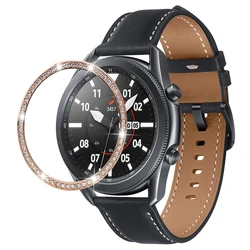 Luxurious Diamond Bezel Protection Cover for Galaxy watch 3 45mm (Rose gold)