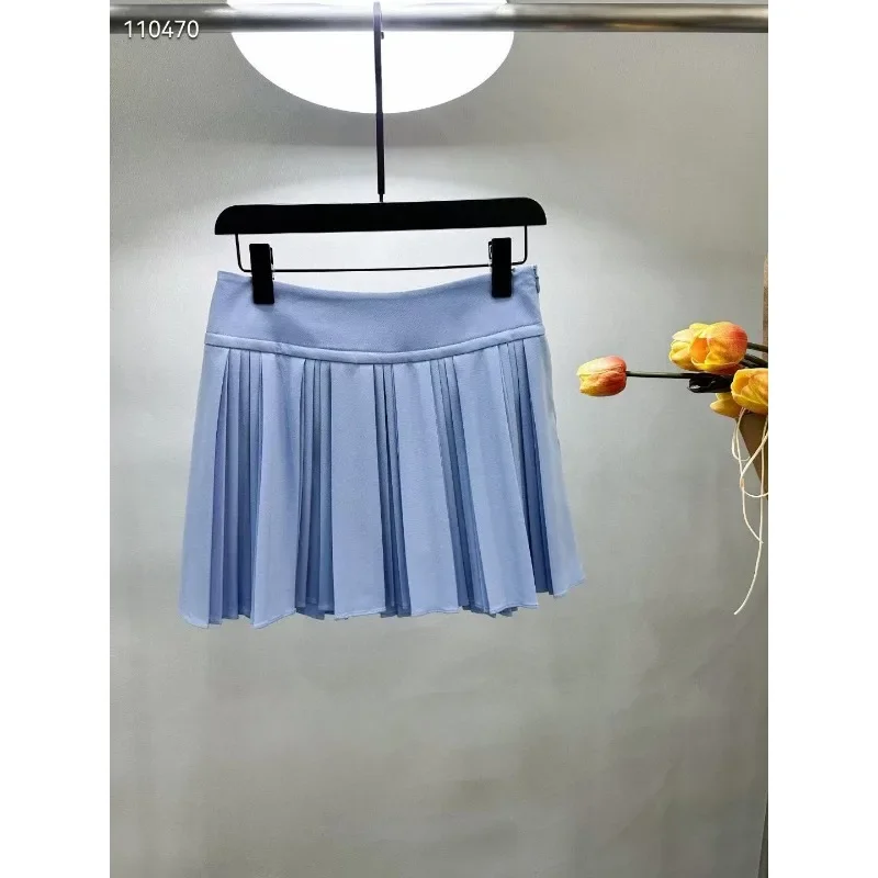 

Korean Original Golf Women's Short Skirt Fashionable and Sporty Pleated Skirt Anti Glare Half Skirt