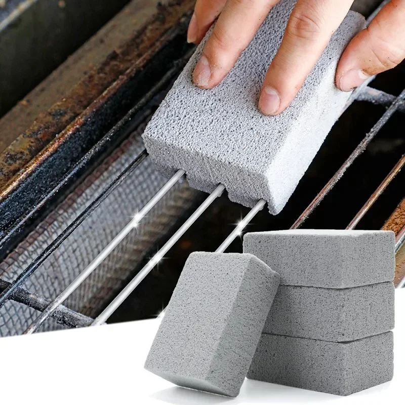 8PCS Kitchen Cleaning Sponge Eraser Thicken BBQ Rack Stubborn Stain Cleaning Brush Pumice Brick Grill Clean Tool Kitchen Items