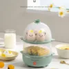 220V Home Electric Egg Cooker Automatic Multi Cooker Egg Boiler Food Steamer for Breakfast 1