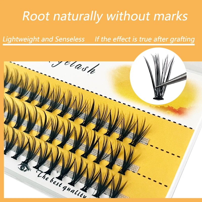 Natural False Eyelashes, 1 box 60 clusters 20D individual eyelashes, extension eyelashes, Professional Makeup, Free Shipping