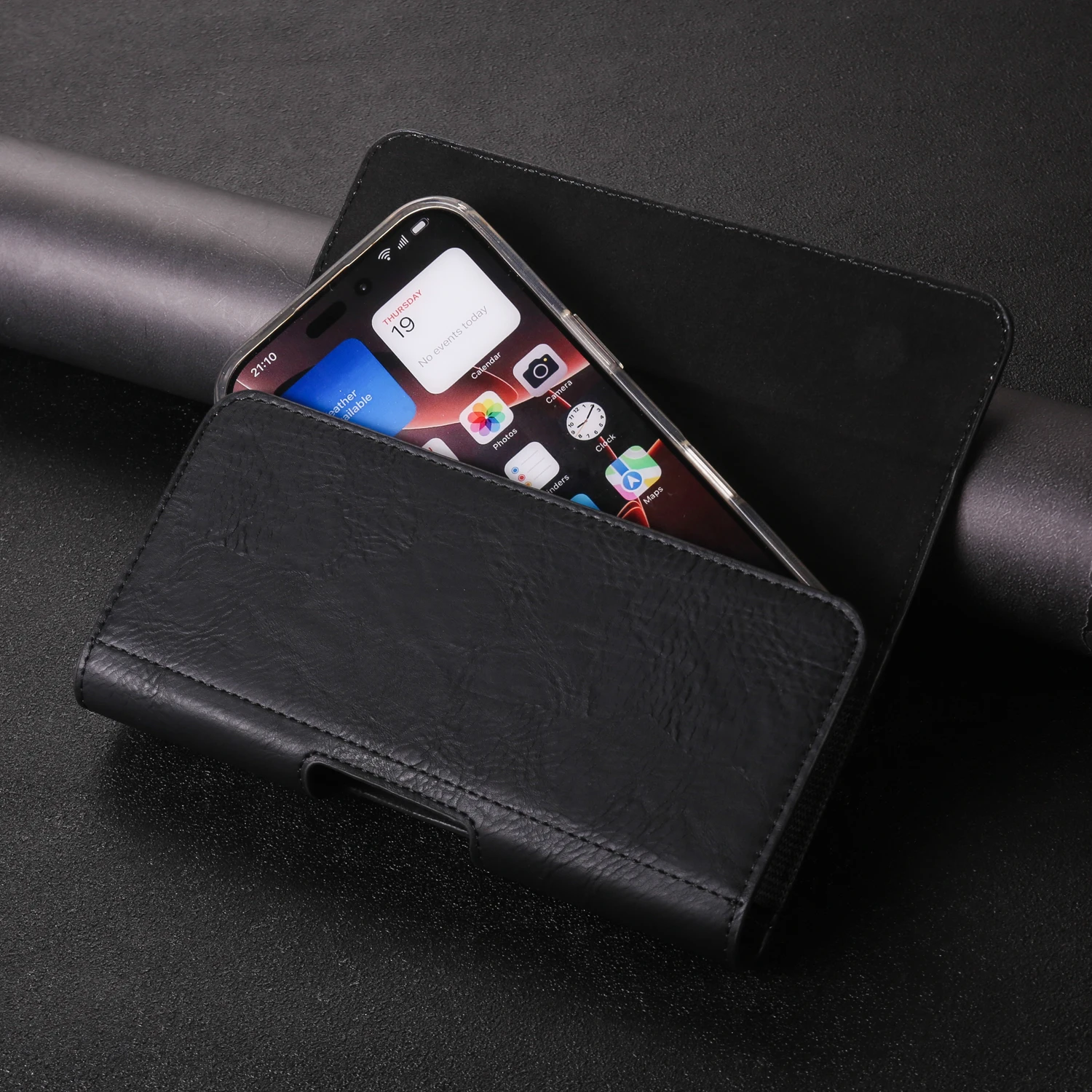Universal Leather Belt Clip Phone Case Man Waist Bag Cover Holster Pouch