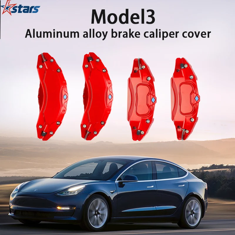 BrakeCaliperCoverFitForTeslaModel31819InchWheelHub2021