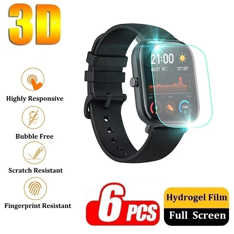 Protective Film on Amazfit GTS 2 2e 3 4 Mini Screen Protector for Amazfit Bip U Pro Bip S 3 Pro (Not Glass) Hydrogel Film Foil защитная пленка для экрана amazfit gts 4 3 2e 2 mini amazfit bip u pro bip s 3 pro не защитное стекло для amazfit gts 4 3 2e 2 mini amazfit bip u pro bip s 3 pro