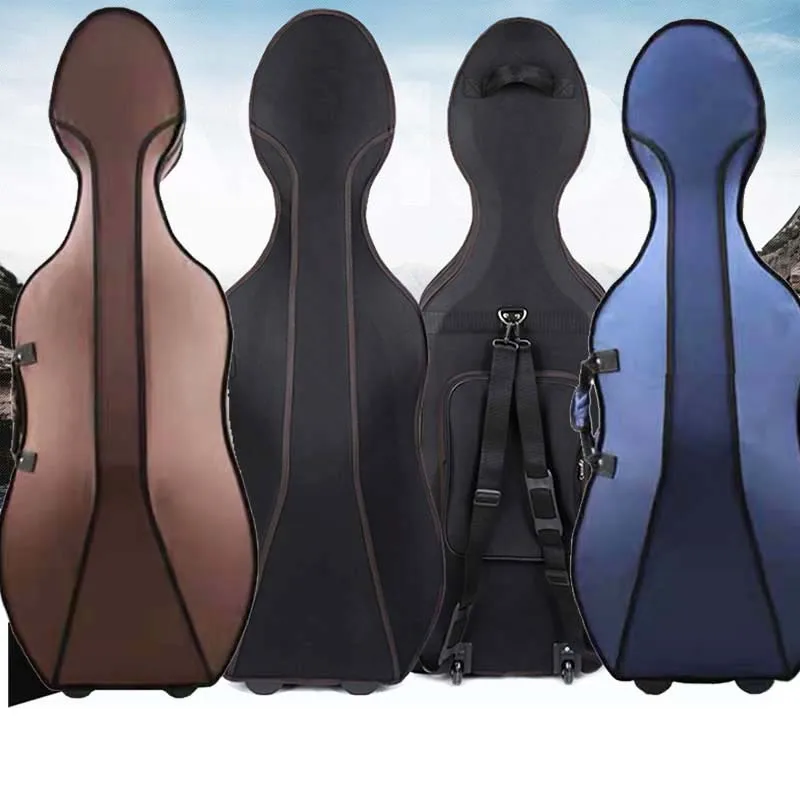 Individual Size 4/4 3/4 1/2 1/4 Cello Case Backpack professional cello Bag Shoulder Thicken Lightweight