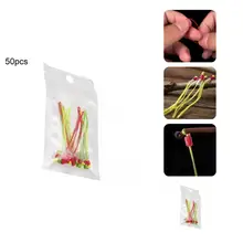 Super accessoire de pêche haute résistance, canne à pêche résistante à la rouille, pointe de ligne, corde à nœud, 50 pièces