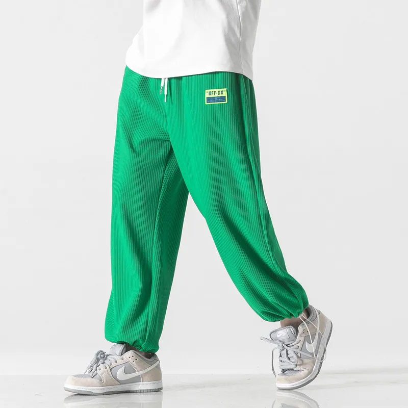 

Men Fashion Loose Straight Sweatpants Men Hip Hop Casual Jogging Pants High Quality Streetwear Harajuku Trousers Brand Men