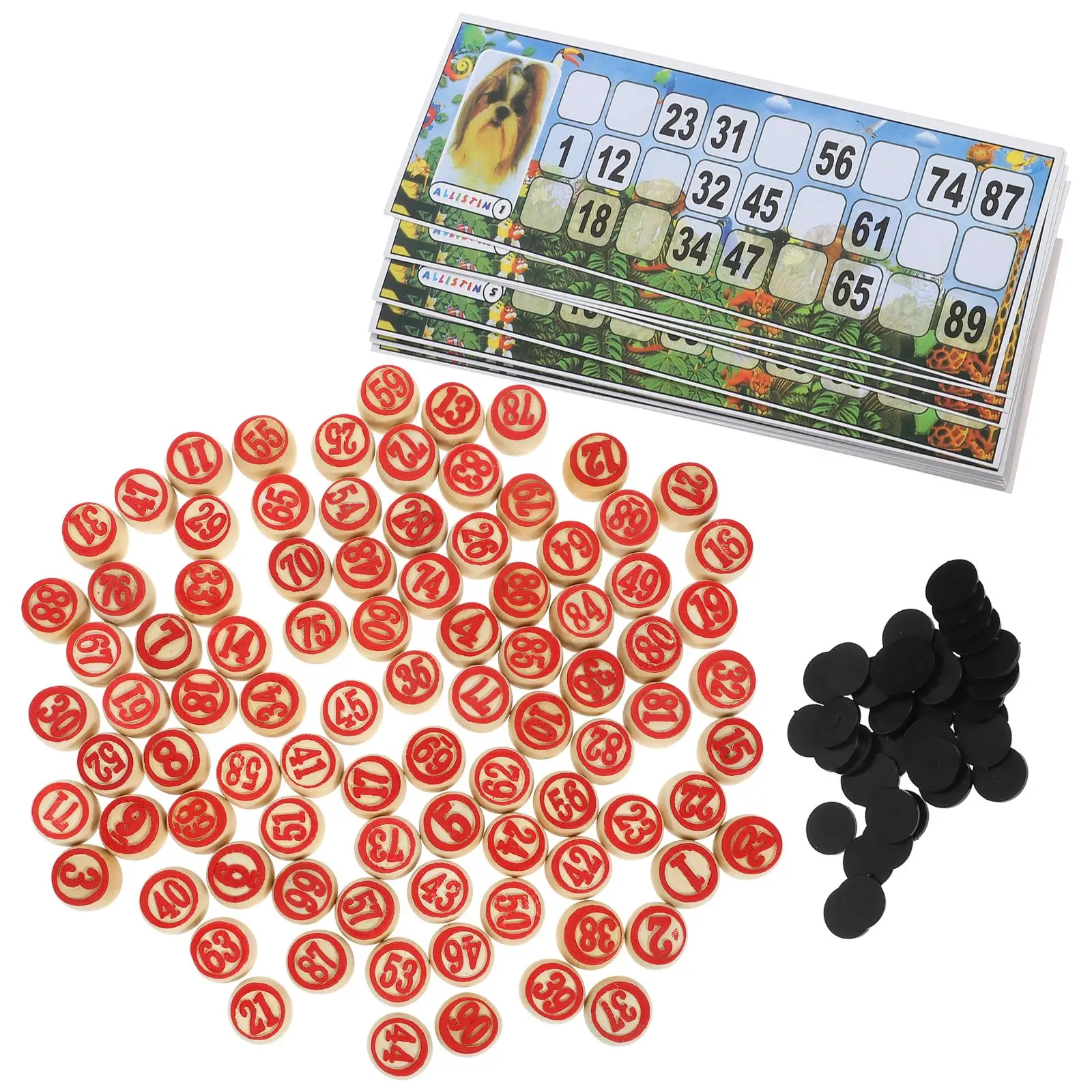 1 Set Russian Lotto Set Family Game Adults Supplies