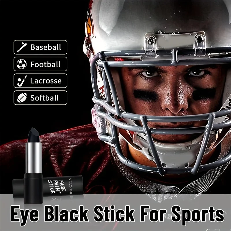 Face & Body Art Paint Sticks Non-Toxic Long-Lasting Sports Makeup for Eye Black Quick-Dry Smudge-Free Ideal for Football 5