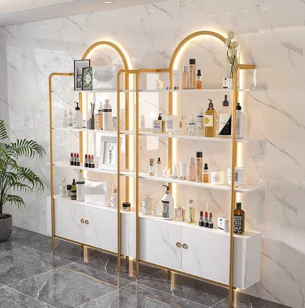 Beauty-salon-cosmetics-display-cabinet-nail-salon-skincare-product ...