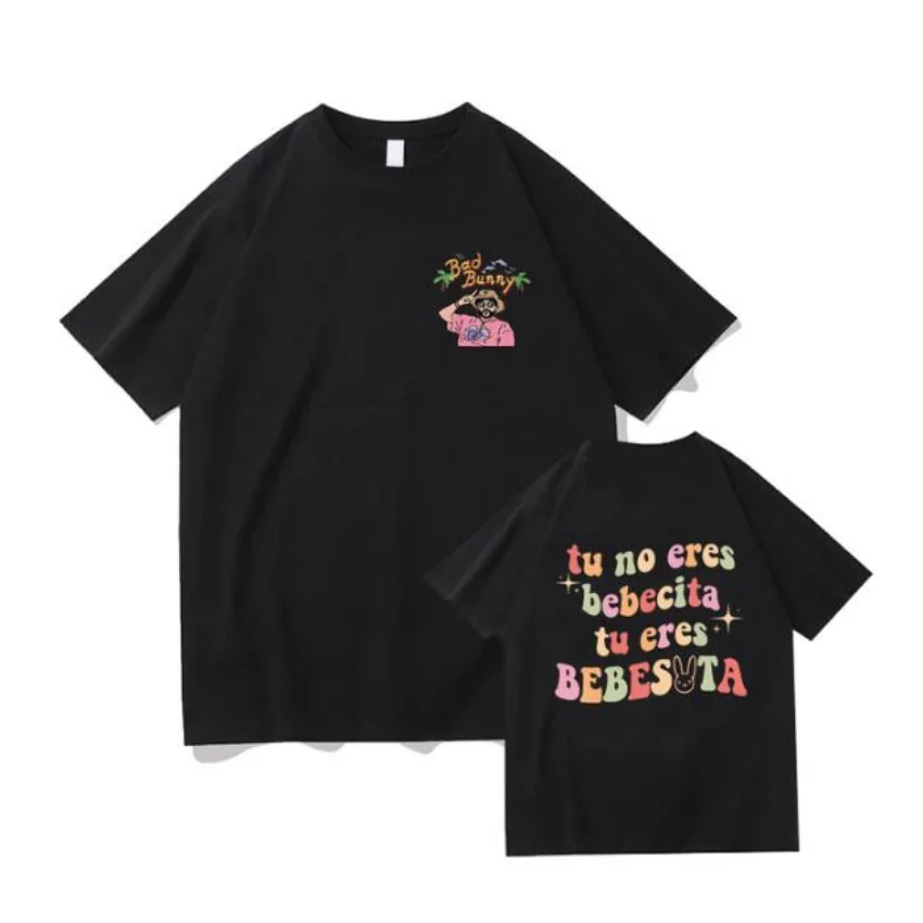 

Женская футболка в стиле Харадзюку, с принтом «Bad Bunny Un Verano Sin Ti»