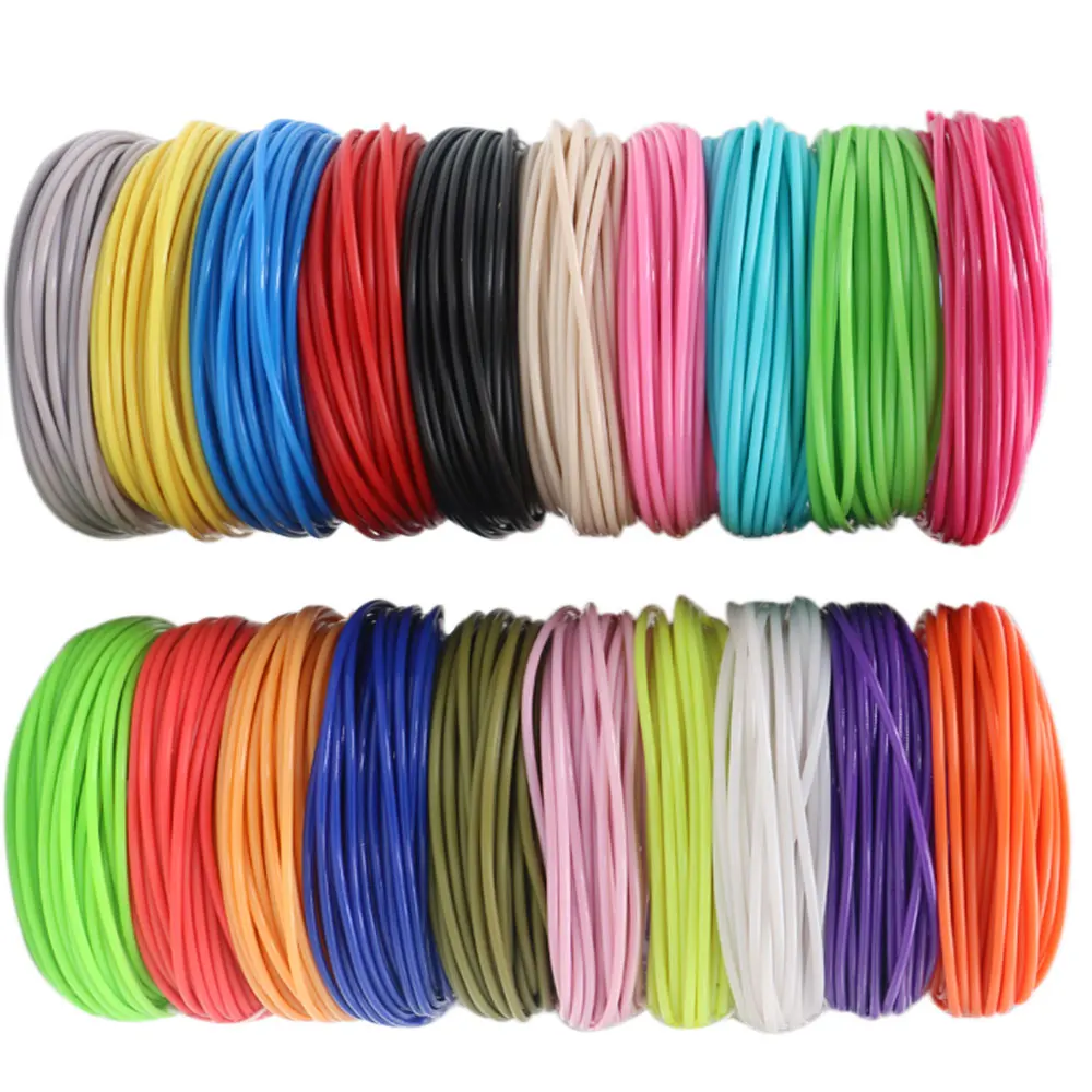 Colored PLA Filament for 3D Pen Printing 36M 50M 100M 150M 200M Smoke-free Safe Plastic Refill for 3D Children's Printing Pens — view 6