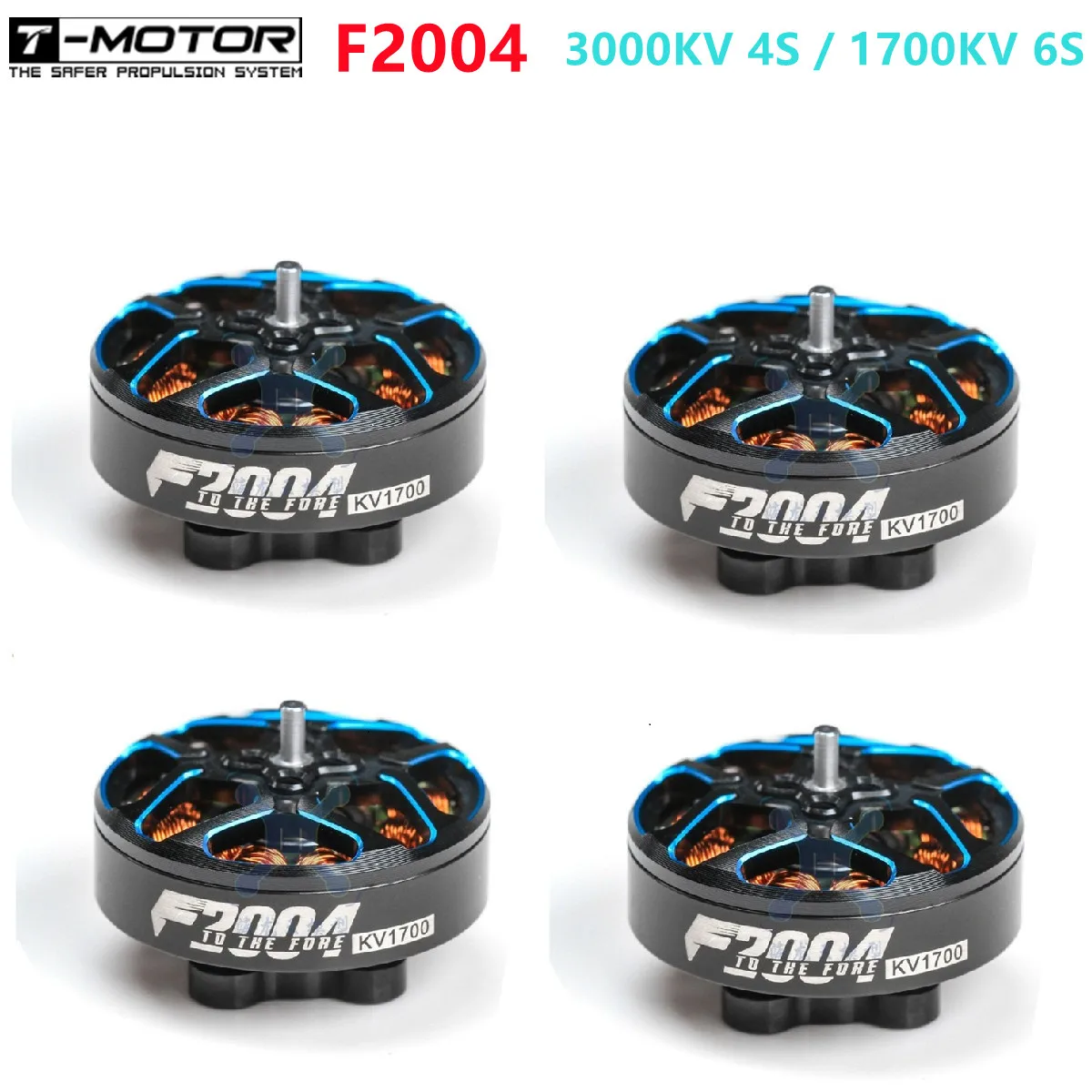 Motor fără perii T-MOTOR F2004 3000KV/1700KV pentru drone FPV de curse 3-5 inci