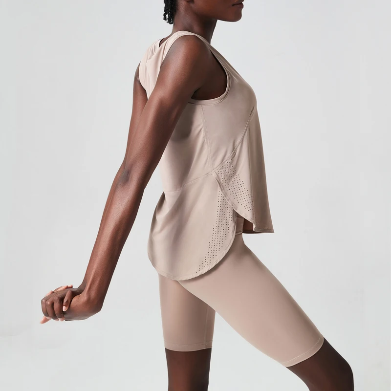 Women Summer Gym Suit Solid Color Soft Fabric Two Pieces Yoga Set Female Breathable Quick Dry Workout Running Sportswear