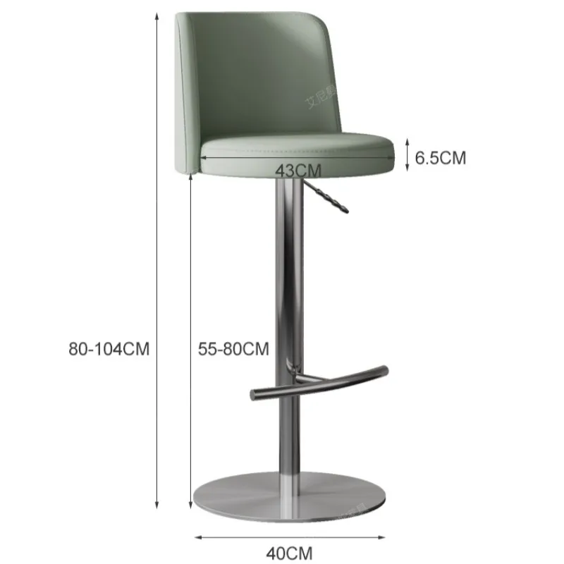 Nordic Luxury Bar Chairs Island Bedrooms Italian Creative Bar Stools Comfortable Lounge Restaurante Muebles Interior Decorations