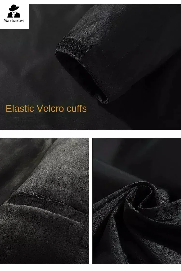 Sweatshirt Jacket Cotton Jacket Parka Coat Men Winter Fleece Jacket Casual Warm Outdoor Coat