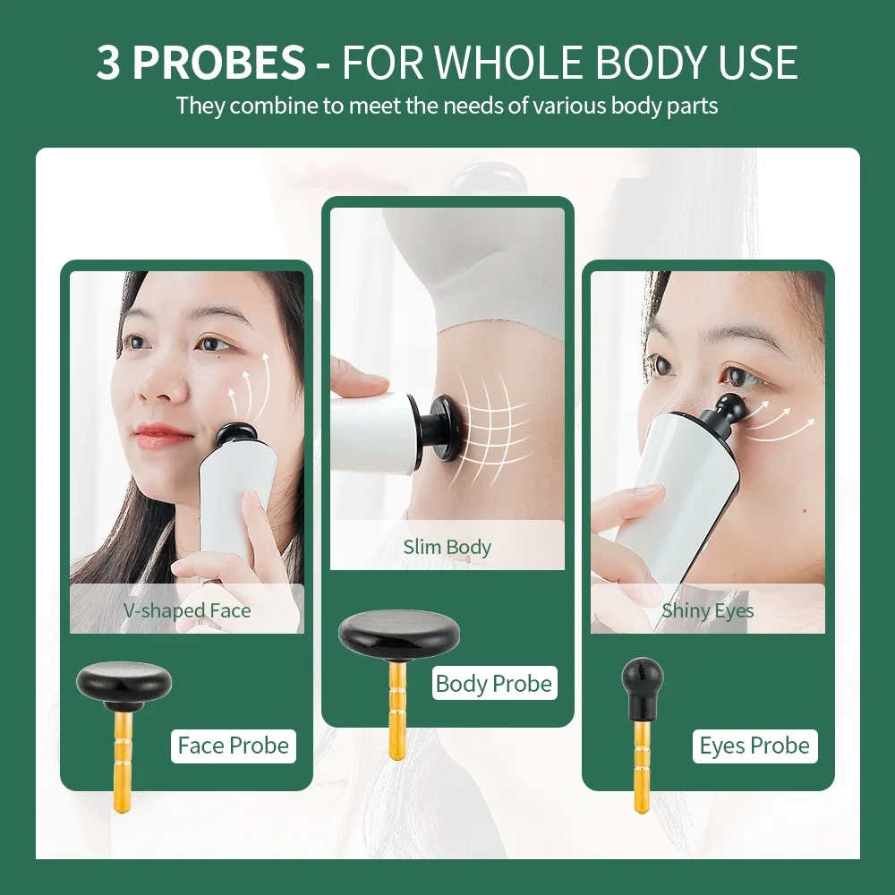 448KHz High Radio Frequency Powerful RF Anti-Wrinkle Face Eyes Body Massaager Chin V-line Up Facial Lifting Device Skin Tighten