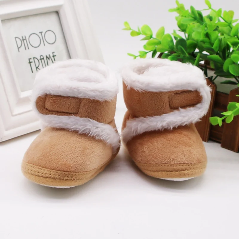 Winter Kids Baby Boy Girl Cotton Boots Casual Shoes First Walkers Newborn Warm Non-slip Soft Sole Shoe 1