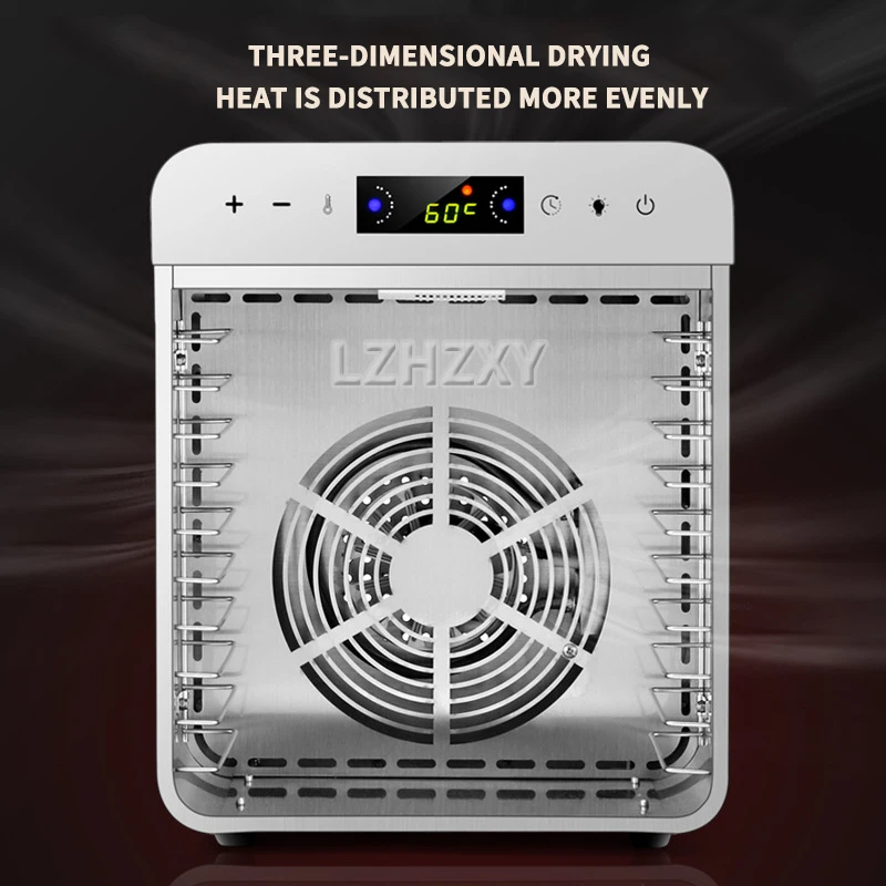 10 Trays Food Dehydrator Stainless Steel Machine 400W/220V Household Vegetables Fruit Dryer With Digital Timer for Home 3