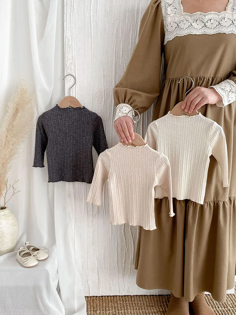 Cute Baby Long Sleeved Tshirt Solid Color