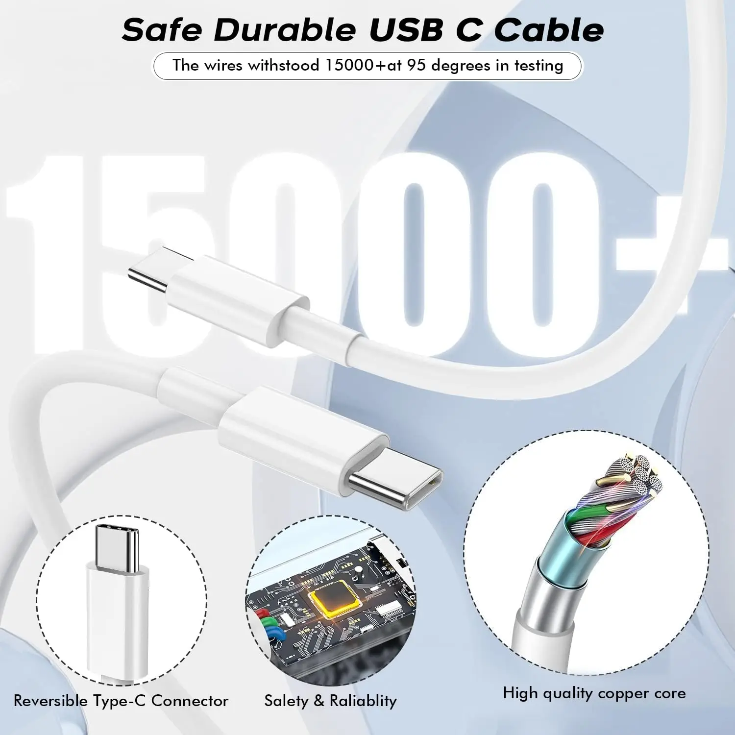 100W USB-C to Type-C PD 충전 케이블 아이폰 15 16 17 프로 맥스 에어 삼성 S25 모토 오포 레드미 포코 아너 고속 충전 케이블