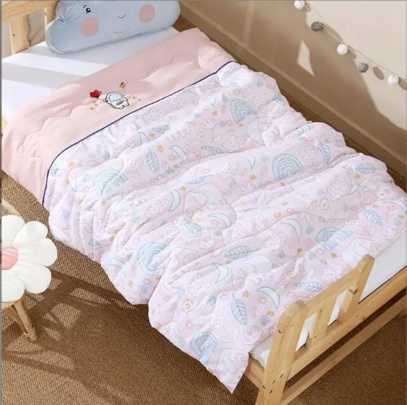 Children Home New Wash Cotton Quilt Summer Thin Quilt Air-conditioning Washable Single Children Student Summer Cool