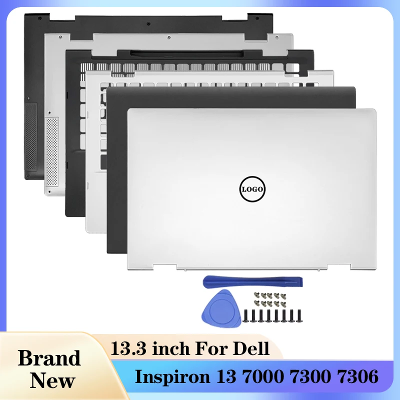 Nuovo Per 2-In-1 Dell Inspiron 13 7000 7300 7306 Laptop Cover Posteriore Lcd/Poggiapolsi/Custodia Inferiore Custodia Per Computer 0J4Kx5 0Yy7Yw