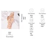 Ladies Fashion Simple Digital Alloy with Quartz Watch Bracelet 2pcs Set Luxury Women Simple Dial Ladies Watches 6
