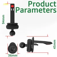 17MM Ball Head Car Air Outlets Phone Support Universal Car Phone Holder Base for Car Air Vent Cell Phone Holder Mount - Image 4