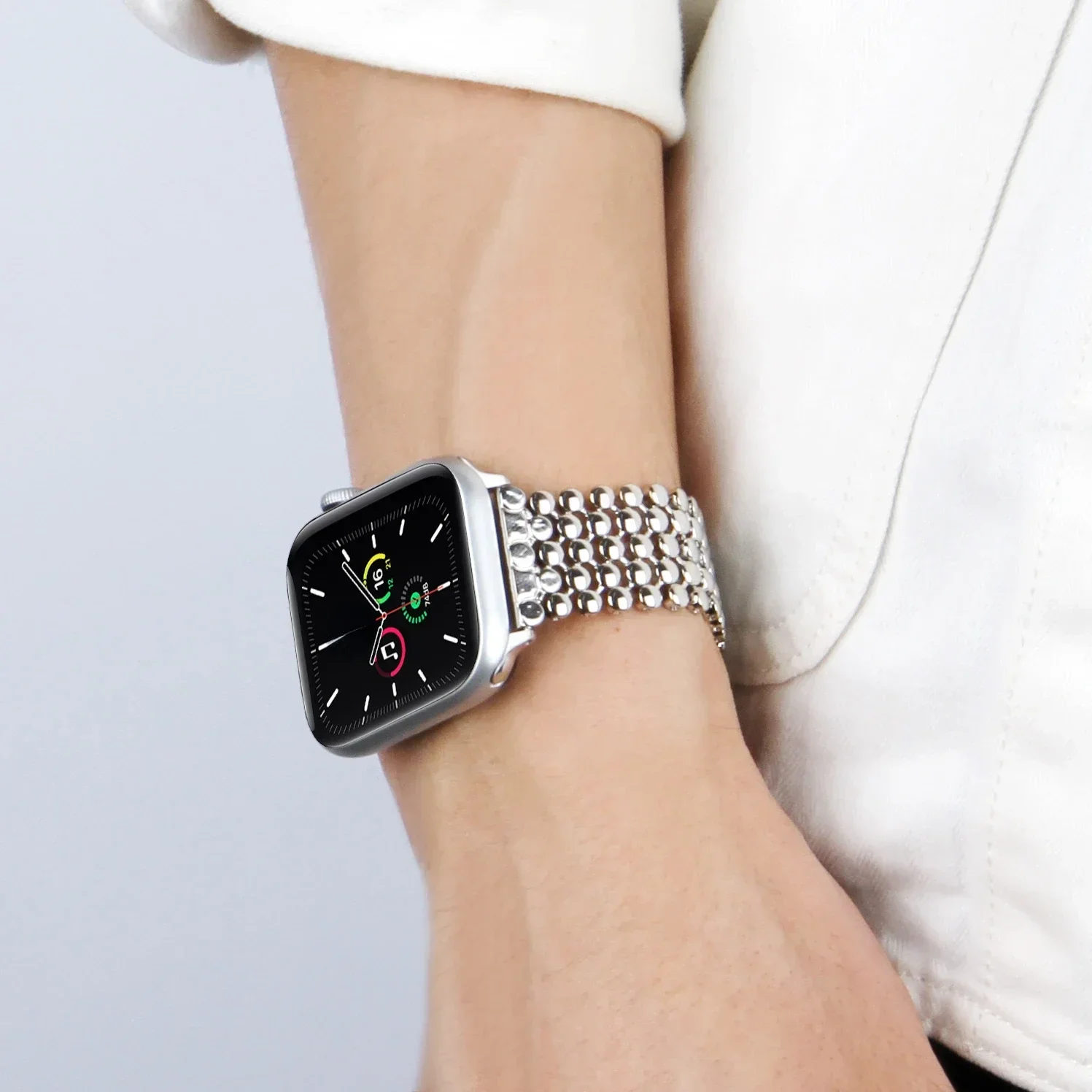 Premium Alloy Metal Strap Band for Apple Watch - Elegant Bracelet Design