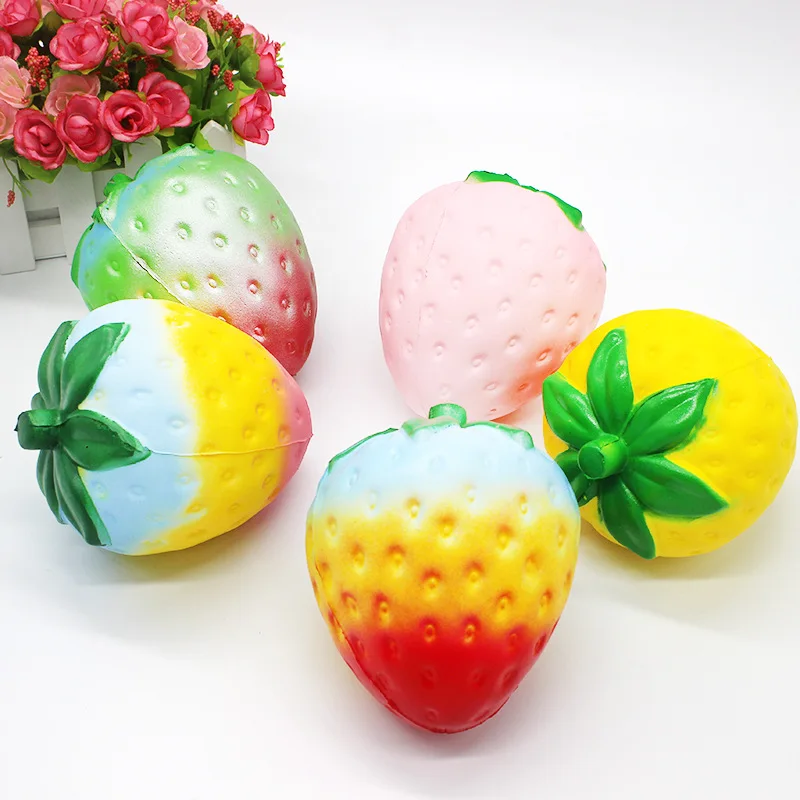 

Slow Rebound Toy New Simulation Strawberry Squishy Strawberry Big Red Pu Astral Strawberry Slow Rebound Strawberry Model