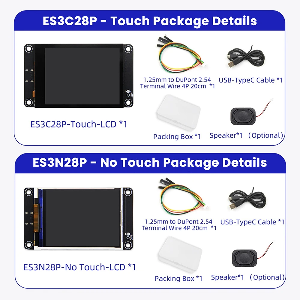 ESP32-S3 Entwicklungsboard mit 2,8-Zoll-Touchscreen Dual Core Prozessor WiFi Bluetooth Smart Display für Xiaozhi AI – Detail 13