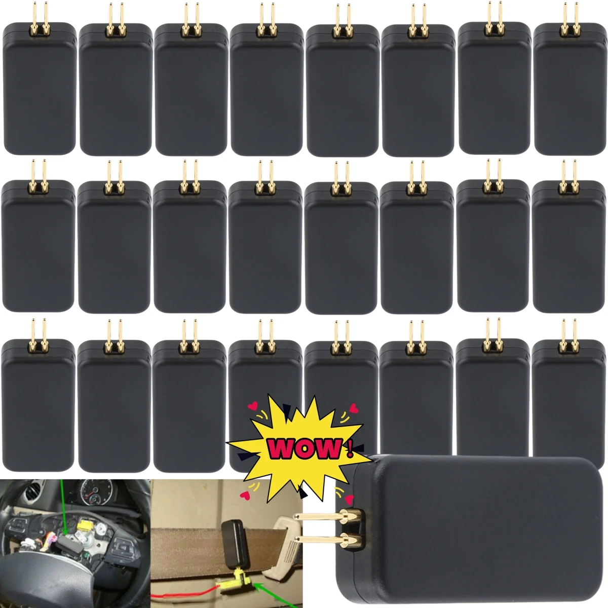 1-20PC Universal Car SRS Airbag Simulator Emulator Bypass Fault Finding Diagnostic Tools Air Bag SRS System Car Diagnostic Tools steering lock emulator car occupancy sensor tool
