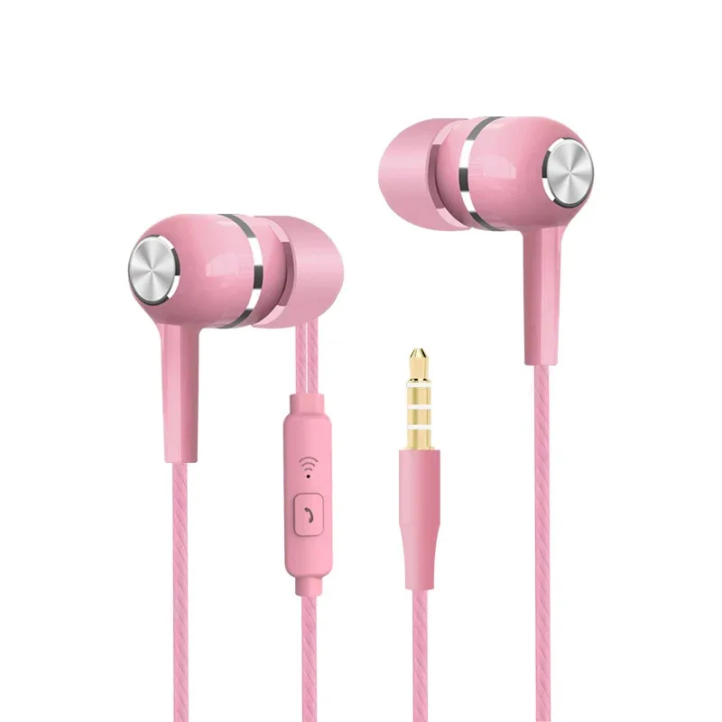 1-4pcs  Wired Headphones Sport Earbuds with Bass 3 5 Jack Phone Earphones Stereo Headset with Mic volume control Music Earphones