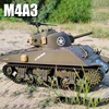 Henglong M4a3 Rc Tank Large Remote Control Sherman Multi Functional Battle Simulation Tank Toy Model New Year Gift For Child 1