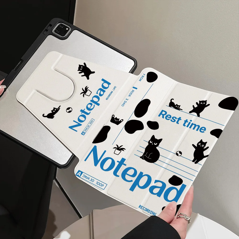 Artistic 360° Rotatable Tri-Fold Tablet Cover - Black & White Animal Collection