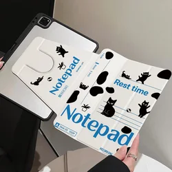 Artistic 360° Rotatable Tri - Fold Tablet Cover - Black & White Animal Collection - Tab S10 FE 11 inch (BP22)