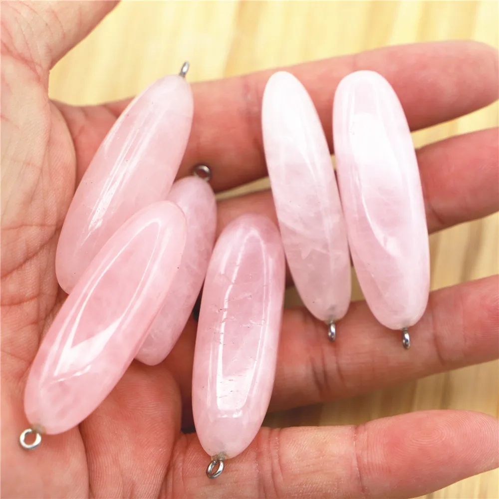 New Hot Natural Stone irregular Rose Quartz Crystal Pendants Charms for Fashion Women Jewelry Making 10pcs Bulk Items Wholesale