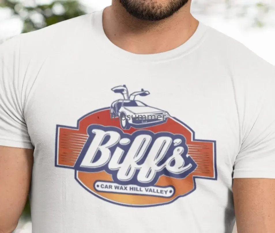 

Biff'S Car Wax Hill Valley DMC T-Shirt Bttf Back To The Future S-4Xl