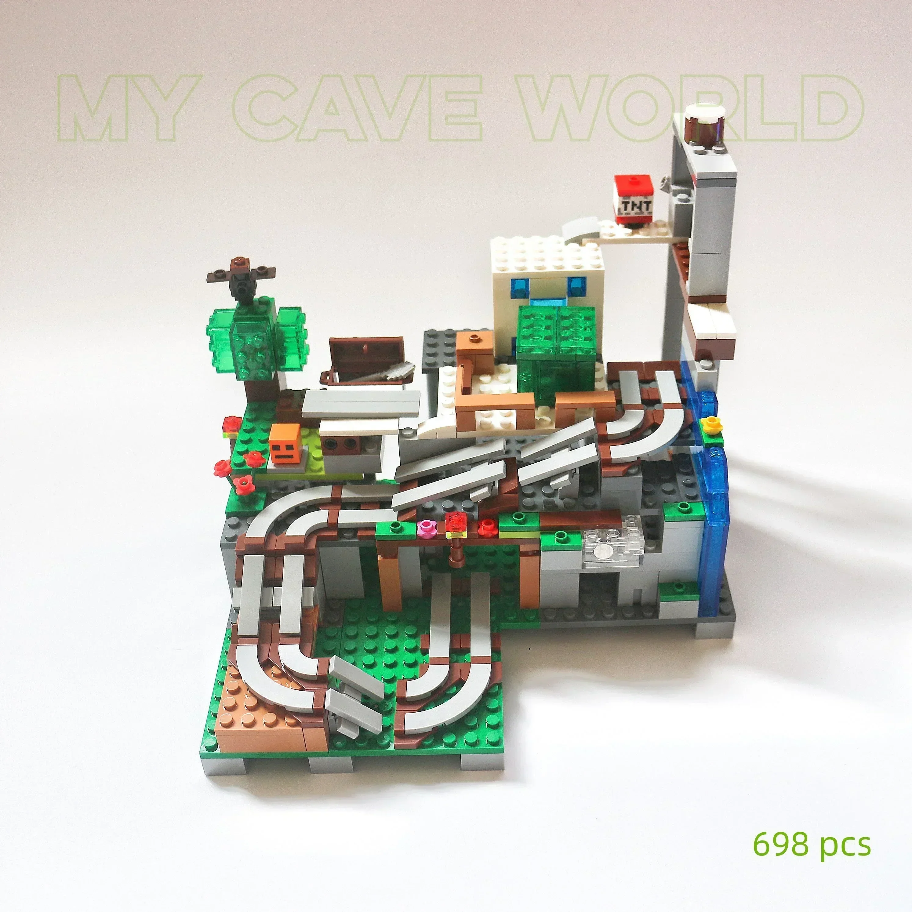 Mini World Machine Cave Building Block Model Set,Puzzle Decompression Toy Gift