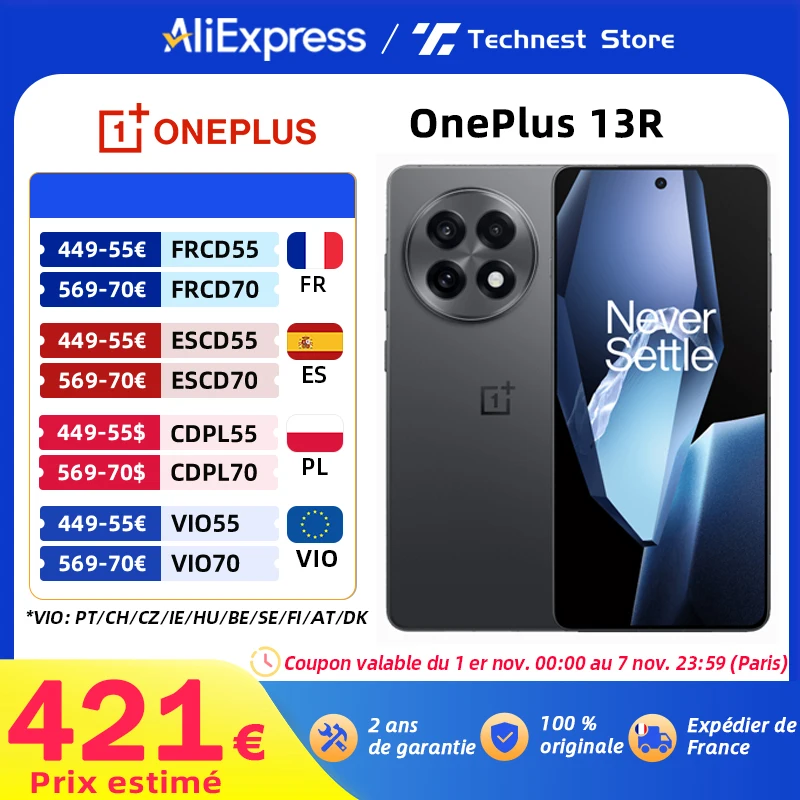 Smartfon Global Version OnePlus 13R 5G z EU za $451.11 / ~1698zł