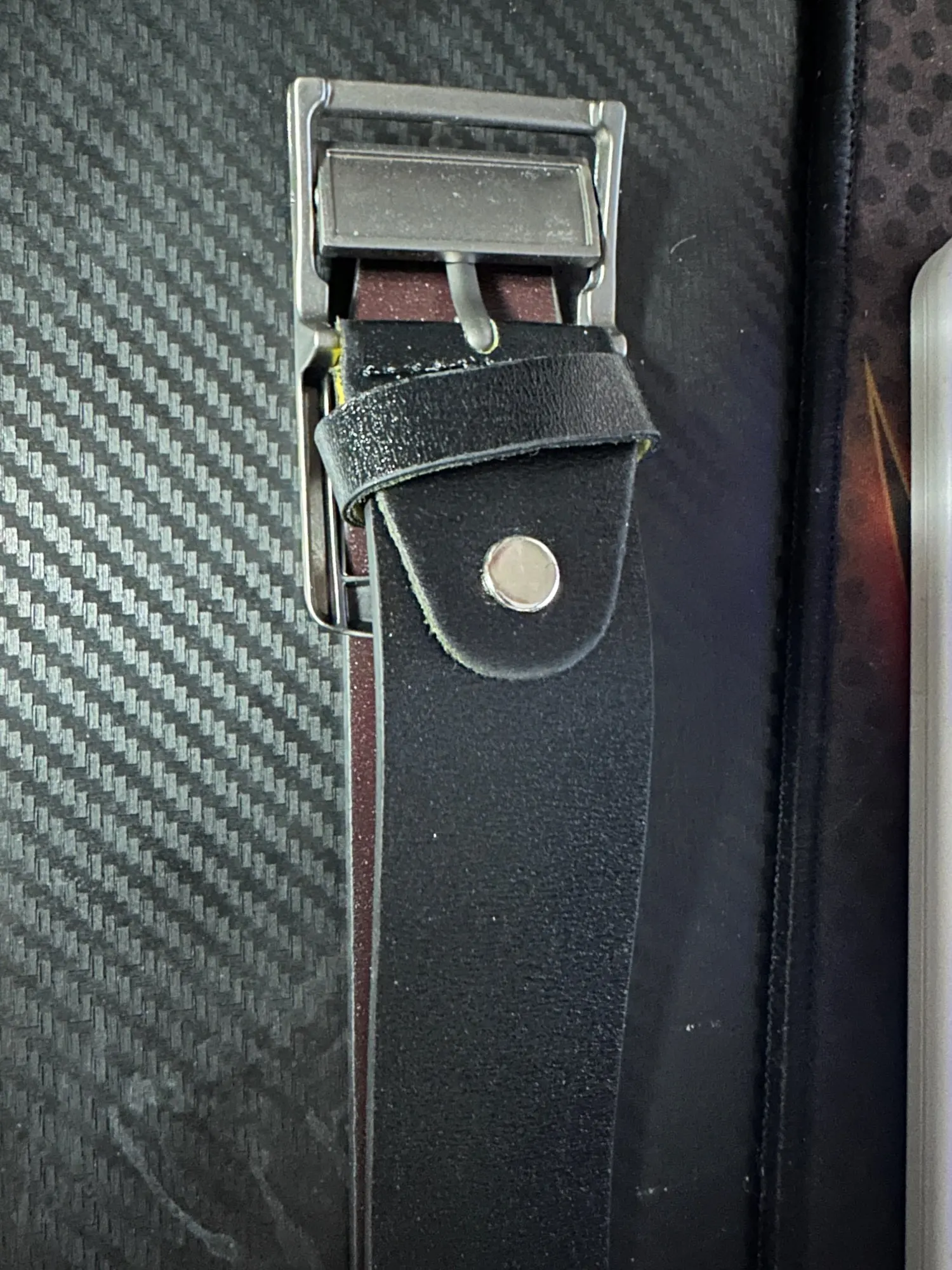 MIDNIGHT SOVEREIGN™ – Black Buckle Genuine Leather Belt photo review